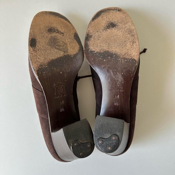 Vintage 80s Fendi Brown Suede Loafers - Picture 4 of 8